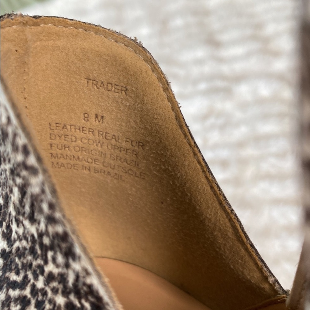 Real Leather And Fur Booties Size 8 Coconuts By M… - image 5